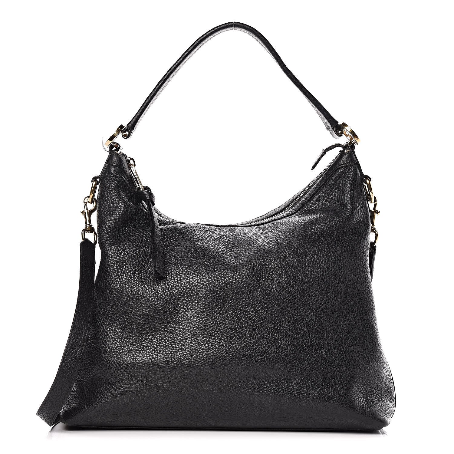 Gucci Pebbled Calfskin Small Miss GG Hobo Black 1 of 18
