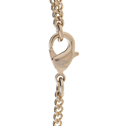 Chanel Crystal Resin CC Necklace Pink Gold 5 of 6