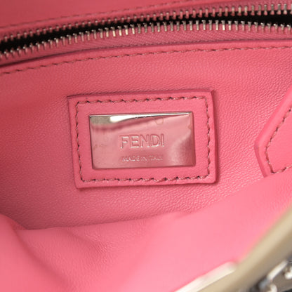 Fendi Nappa Crystal Beaded Ombre Mini Peekaboo Iconic Satchel Pink Beige 8 of 14