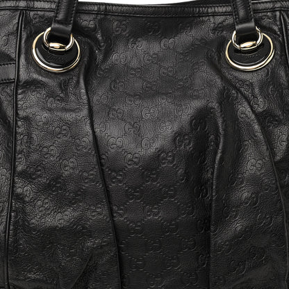 Gucci Guccissima Large Full Moon Tote Black 10 of 11