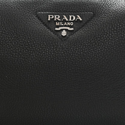 Prada Vitello Daino Crossbody Bag Black 8 of 10