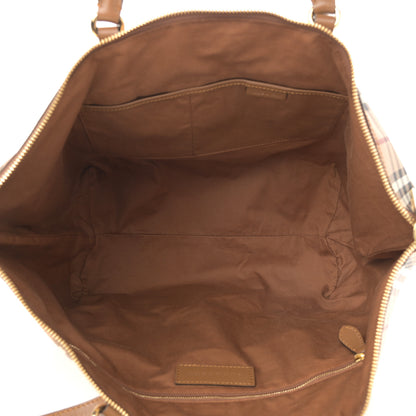 Burberry Haymarket Check Medium Salisbury Tote Camel 5 of 12