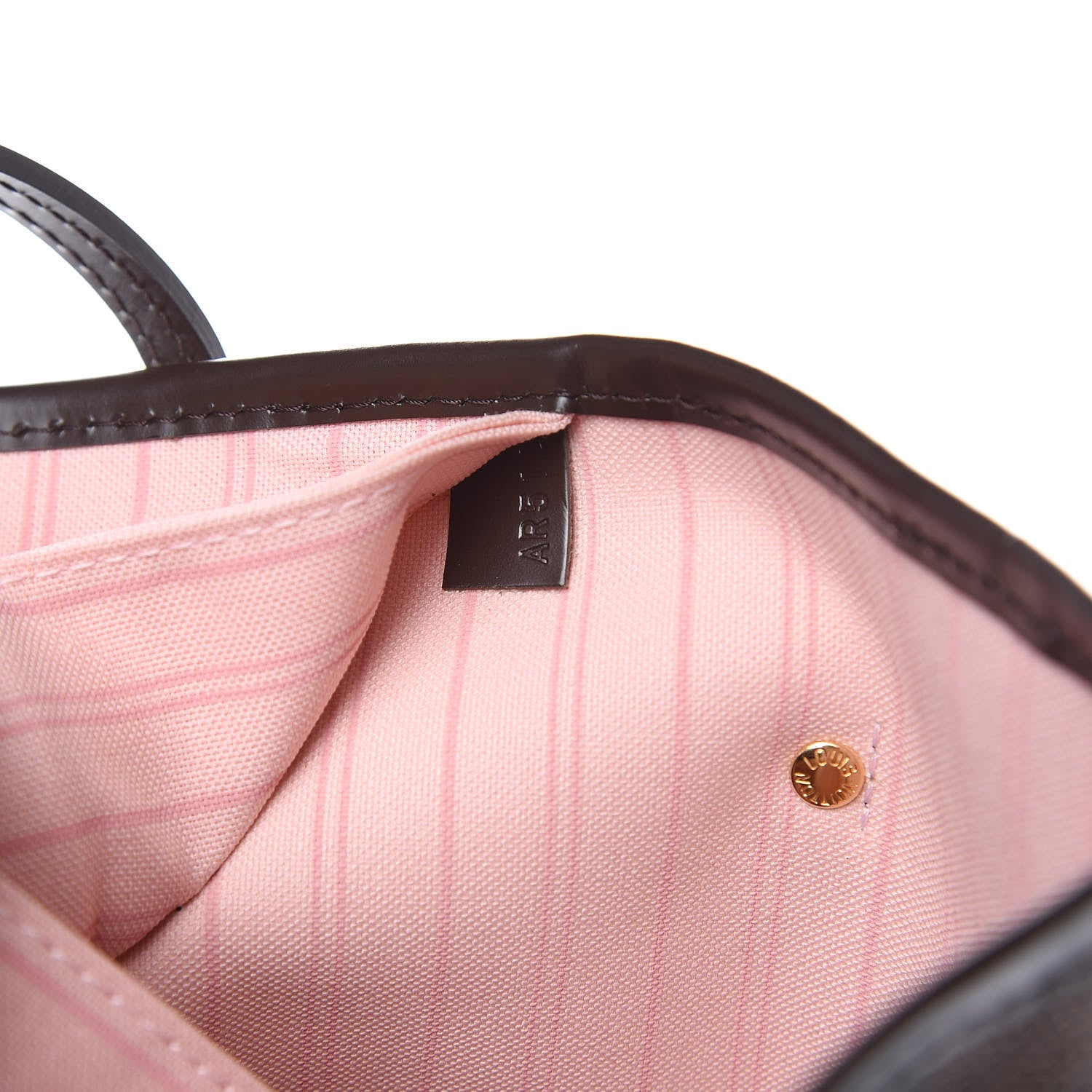 Louis Vuitton Damier Ebene Neo Neverfull MM Rose Ballerine 8 of 11