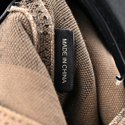 Burberry Canvas Mega Check Medium Ashby Hobo Black 6 of 24