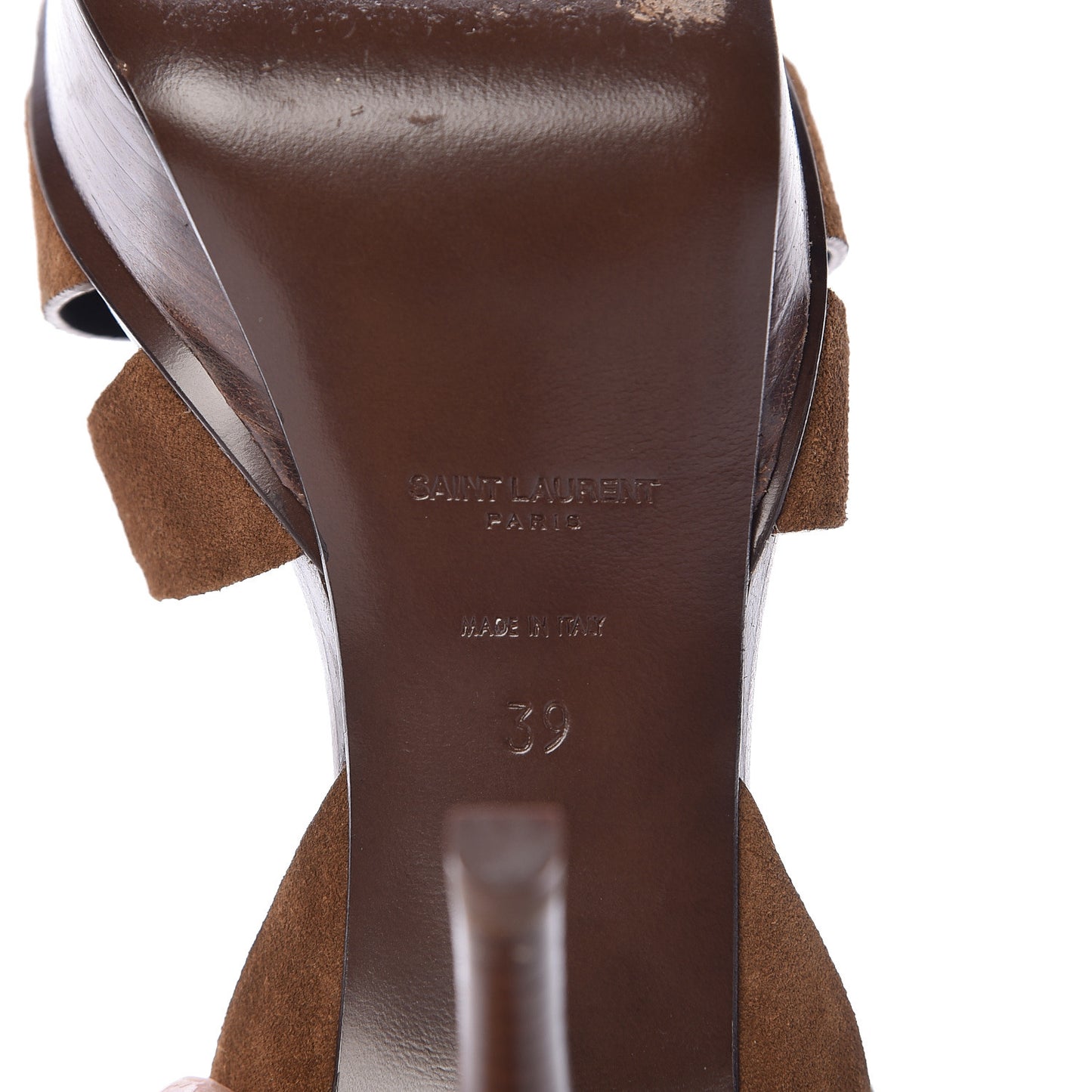 Suede Tribute 75 Platform Sandals 39 Land