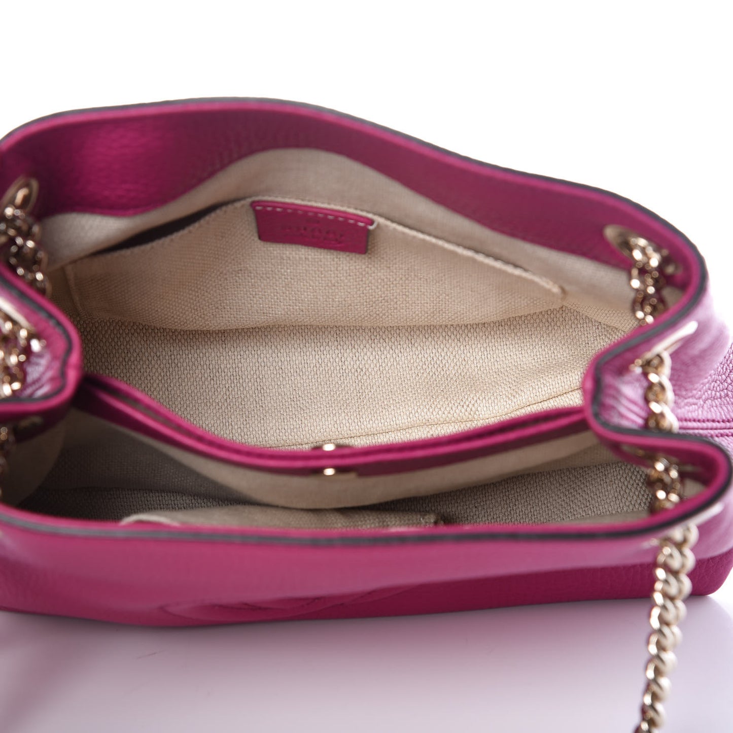 Cellarius Calfskin Small Soho Chain Shoulder Bag Bright Bouganville