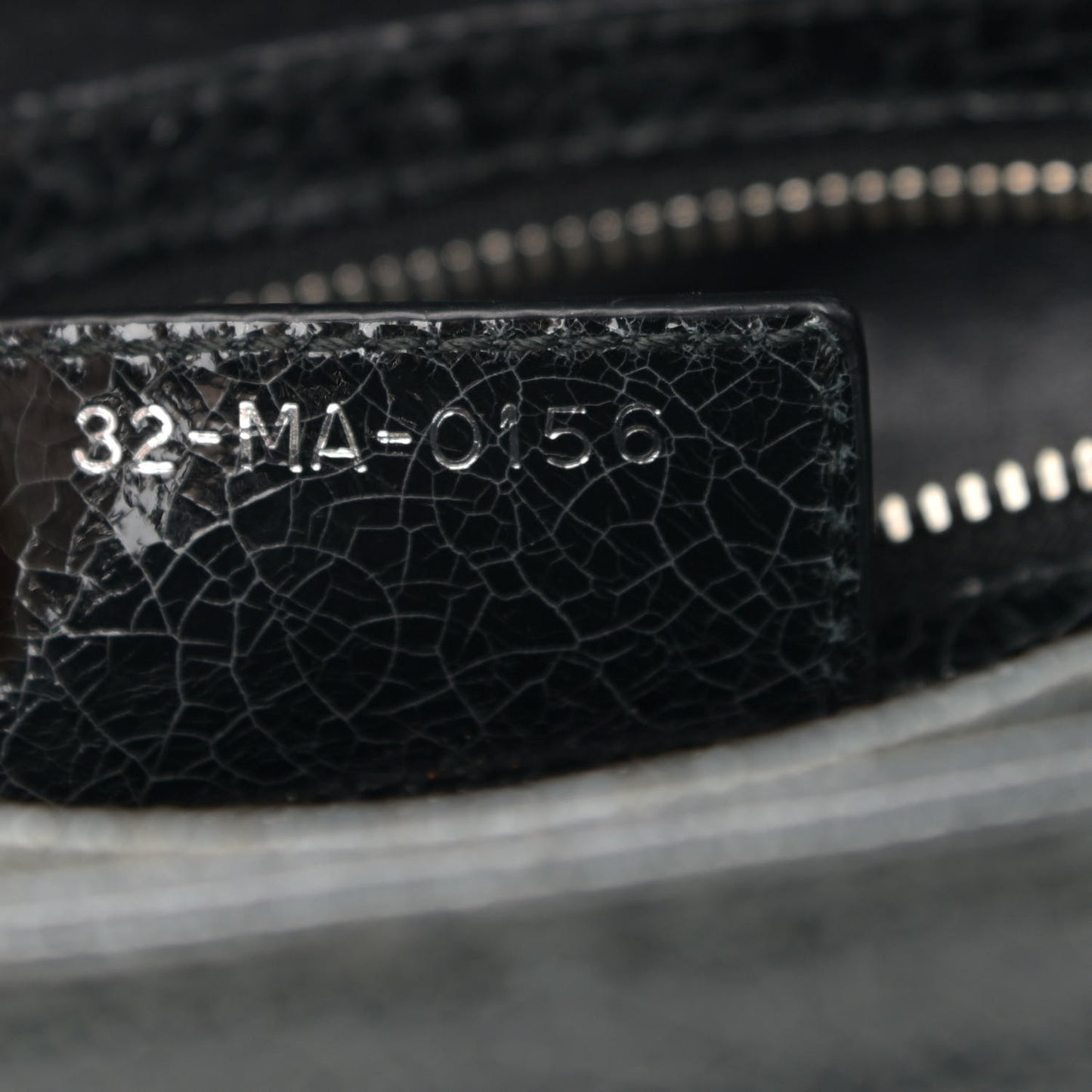 Ceramic Effect Deerskin Jeweled Swan Lady Dior Black