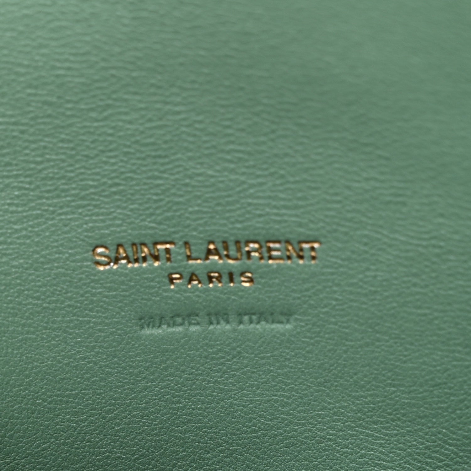 Saint Laurent Shearling Quilted Monogram Loulou Puffer Pouch Clutch Iced Mint 7 of 8