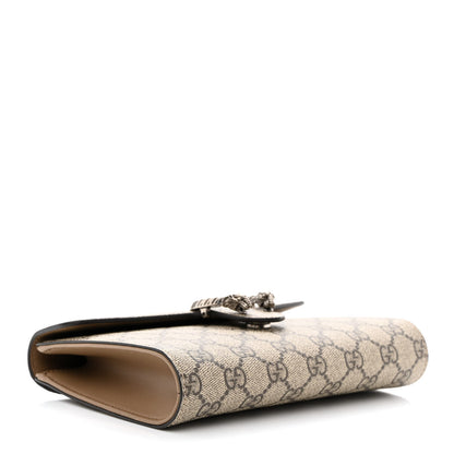 Gucci GG Supreme Monogram Dionysus Clutch Taupe 3 of 10