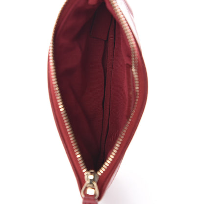 Chanel Sheepskin Quilted Small Vintage Mademoiselle Cosmetic Case Red 7 of 10