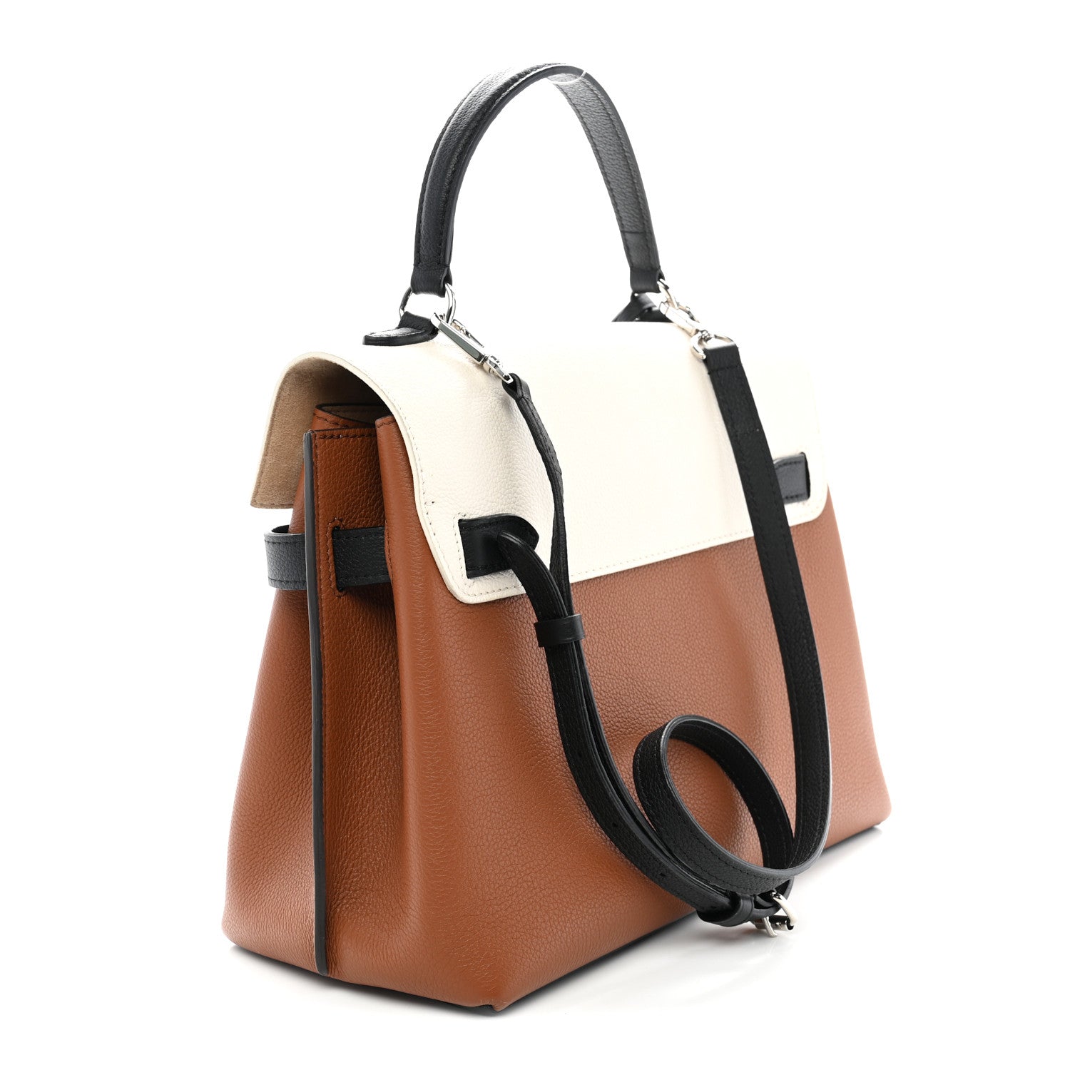 Louis Vuitton Soft Calfskin Lockme Ever Caramel Creme Black 3 of 9