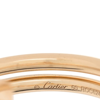 Cartier 18K Yellow Gold Diamond Double Juste Un Clou Ring 50 5.5 4 of 5