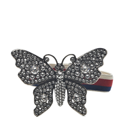 Gucci Web Crystal Butterfly Bracelet 1 of 4
