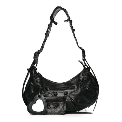 Balenciaga Agneau Arena Monochrome Small Le Cagole Shoulder Bag Black 1 of 11