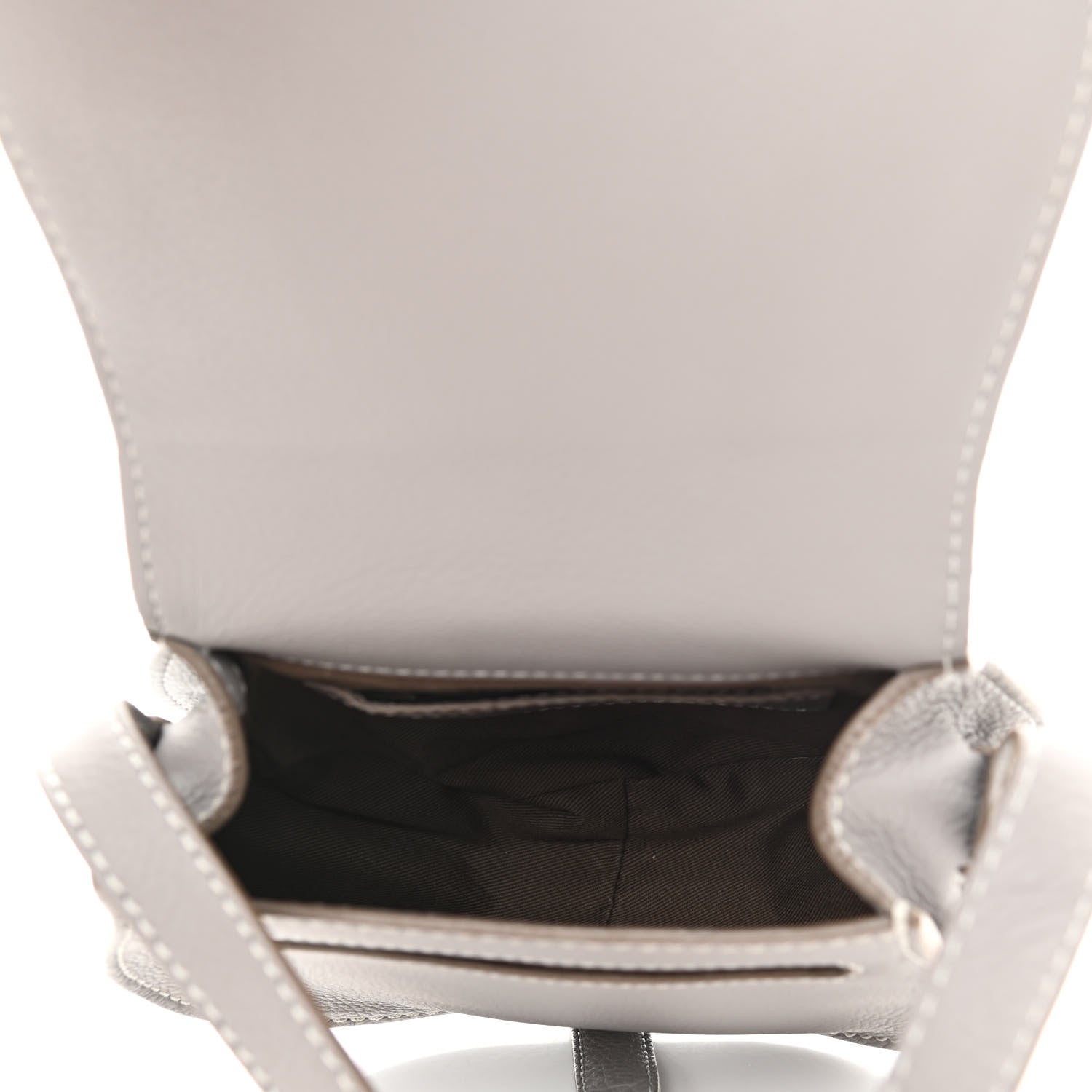 Chloe Calfskin Mini Marcie Round Crossbody Bag Cashmere Grey 5 of 10