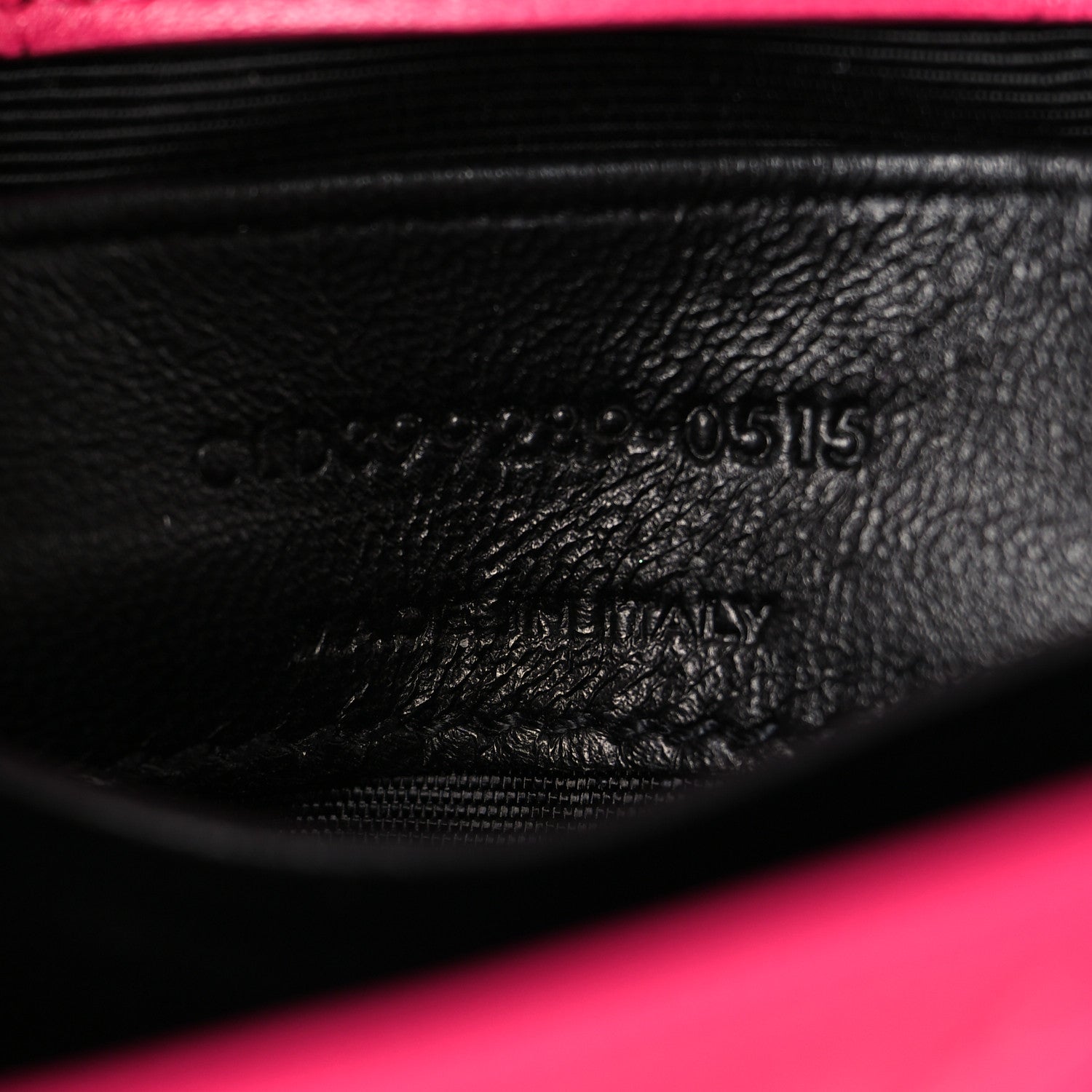 Saint Laurent Calfskin Matelasse Chevron Classic Monogram Baby Chain Bag Fuchsia 7 of 11