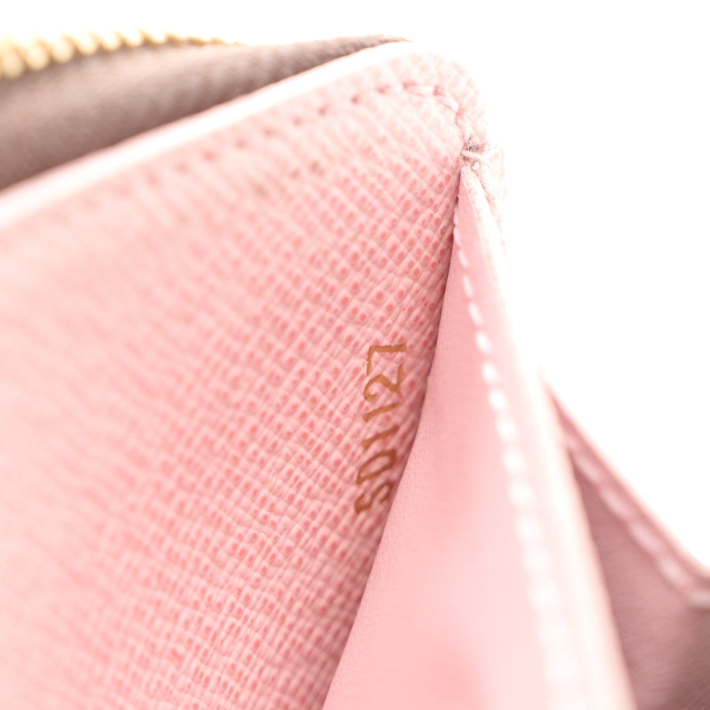 Monogram Clemence Wallet Rose Ballerine