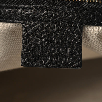 Gucci Pebbled Calfskin Medium Soho Chain Shoulder Bag Black 6 of 10