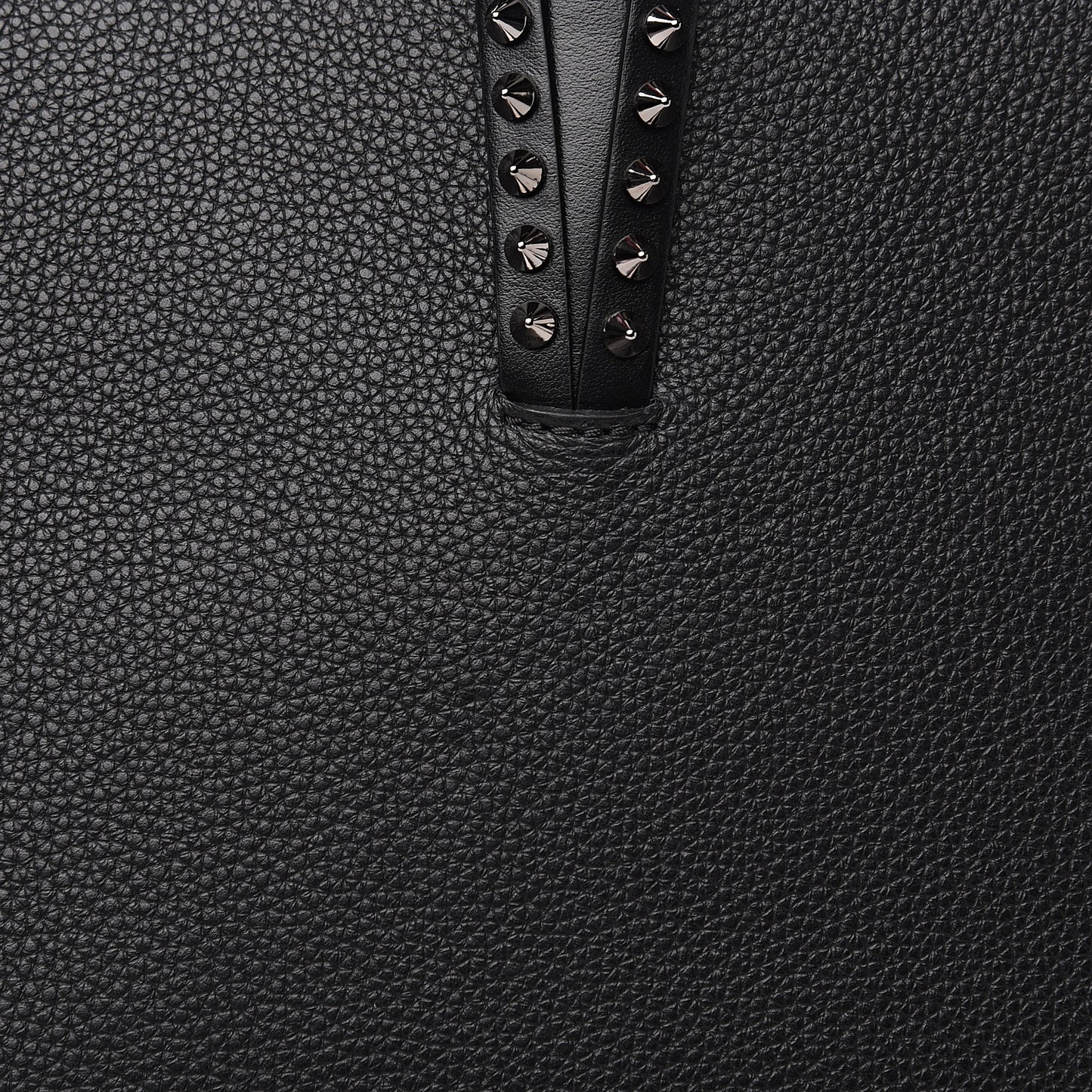 Calfskin Spikes East West Cabata Tote Black