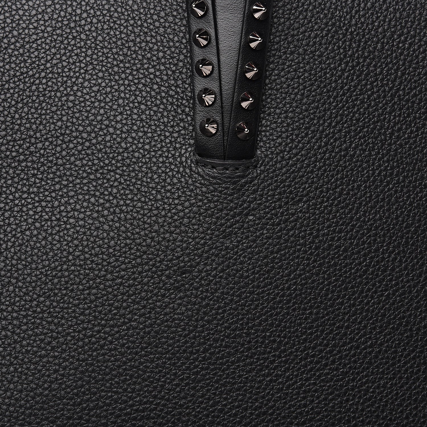 Christian Louboutin Calfskin Spikes East West Cabata Tote Black 10 of 10