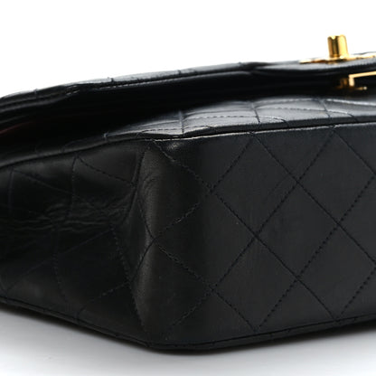 Chanel Lambskin Quilted Medium Double Flap Black 8 of 9