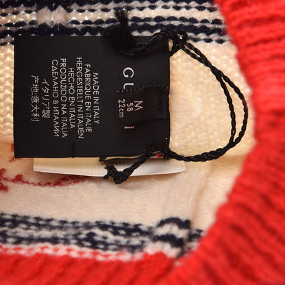 Gucci Wool Elephant Beanie Hat M White 5 of 5