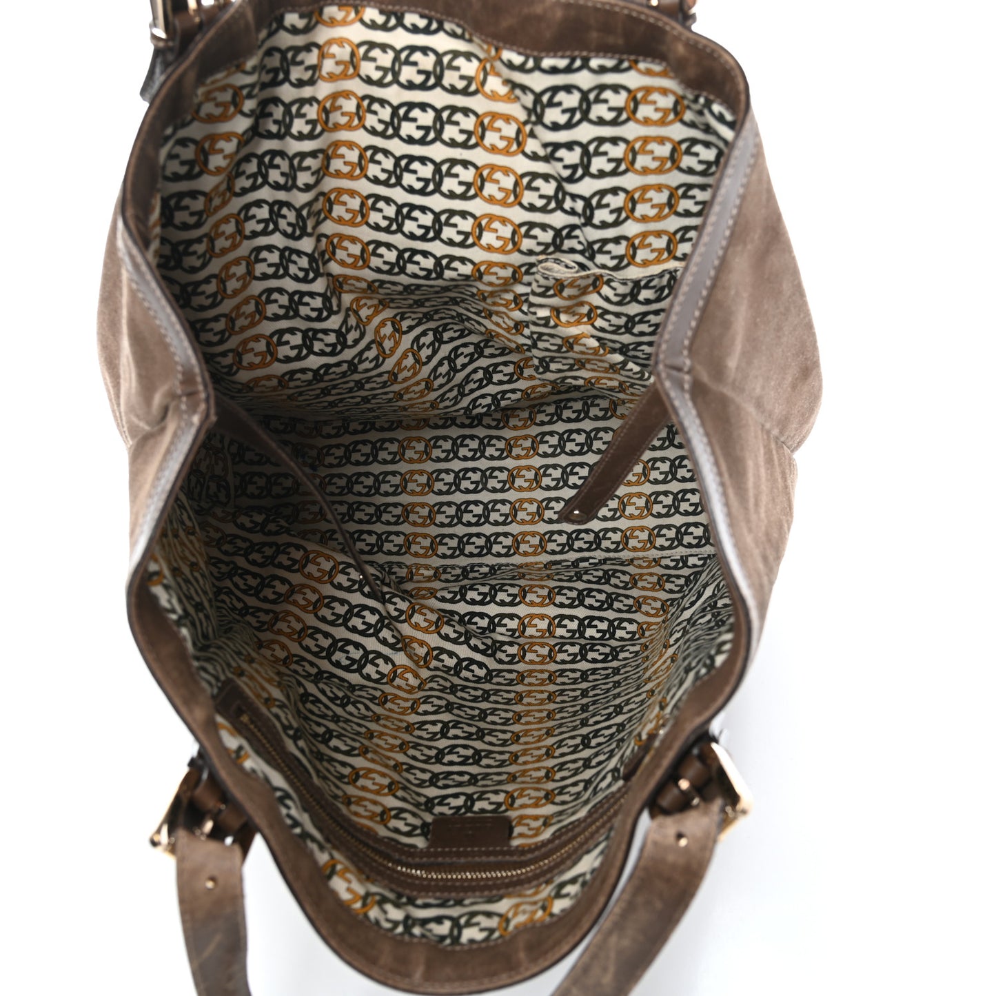 Suede Large Britt Shoulder Bag Brown