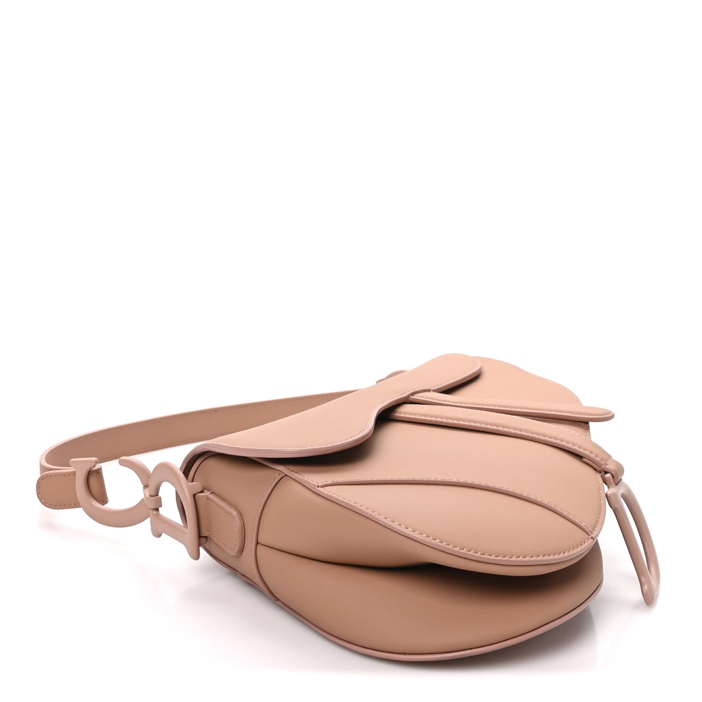 Ultra Matte Calfskin Saddle Bag Blush