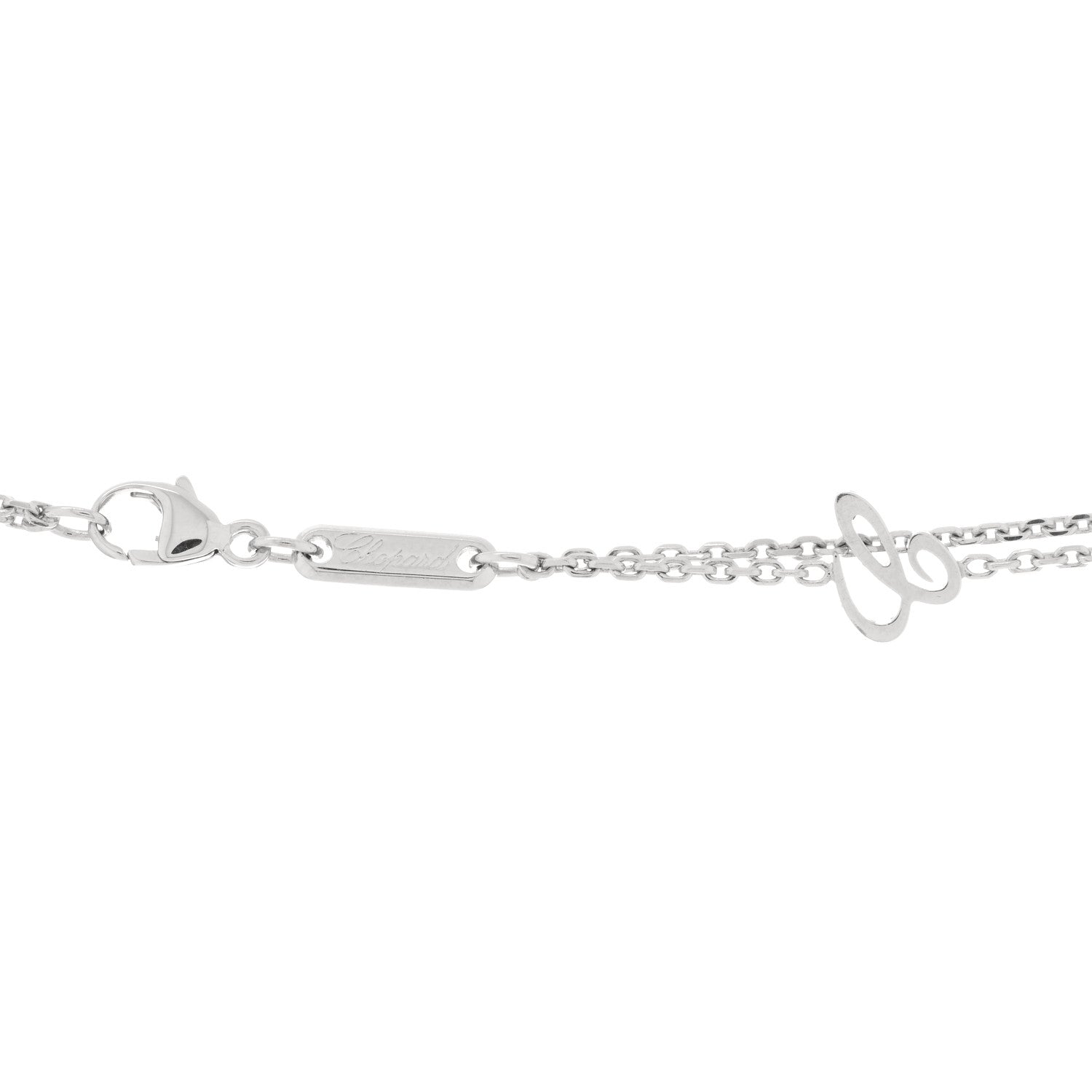 Chopard 18K White Gold Happy Spirit Triple Heart Pendant Necklace 3 of 3