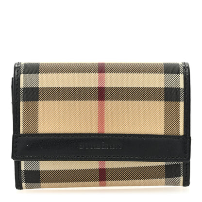 Burberry House Check Compact Wallet Black 1 of 6