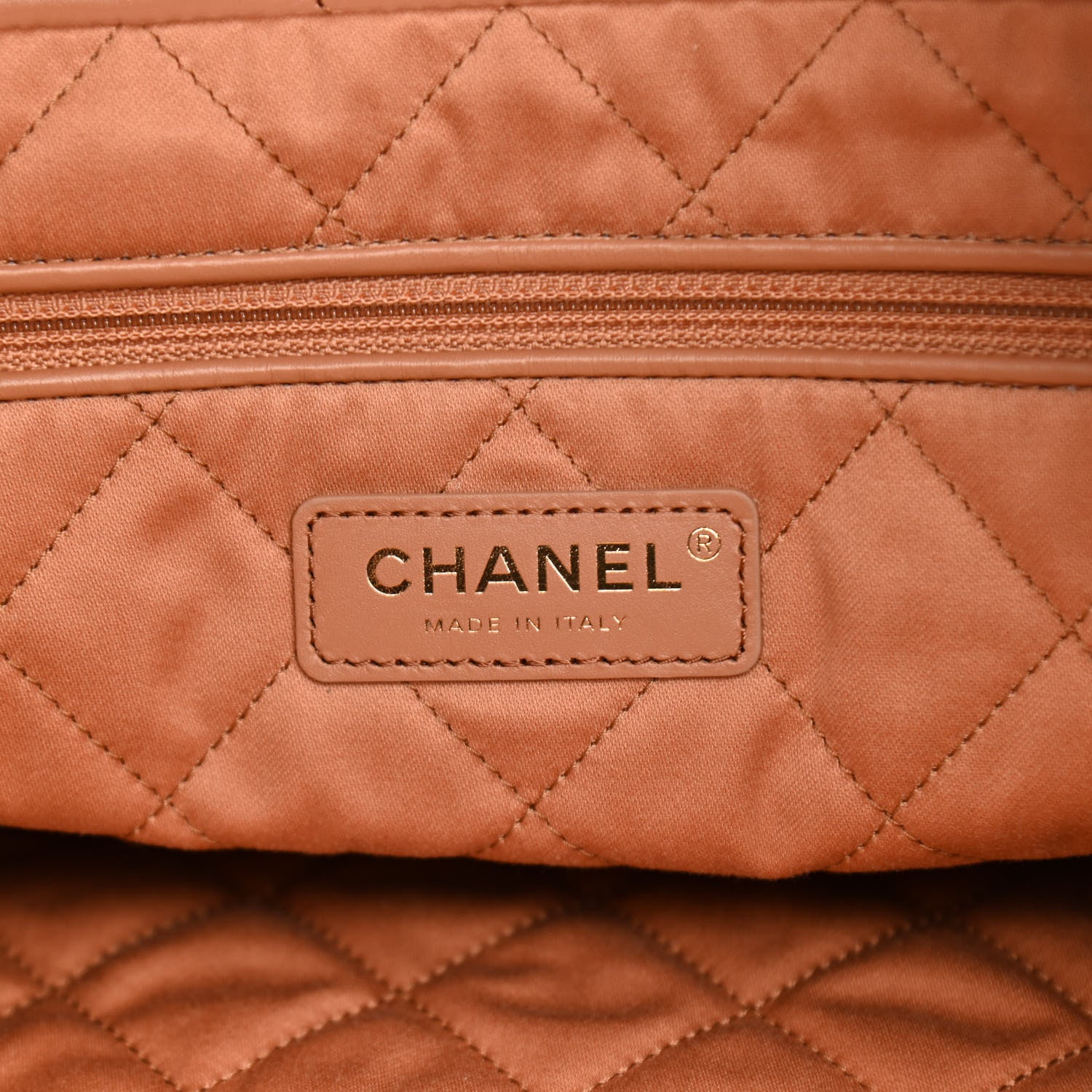 Chanel Shiny Calfskin Quilted Small Chanel 22 Camel 7 of 11