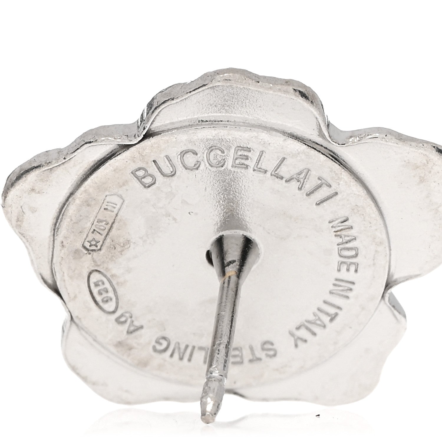 Buccellati Sterling Silver Vermeil Blossoms Gardenia Earrings 4 of 4