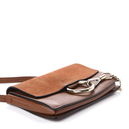 Chloe Suede Calfskin Small Faye Shoulder Bag Tobacco 4 of 11
