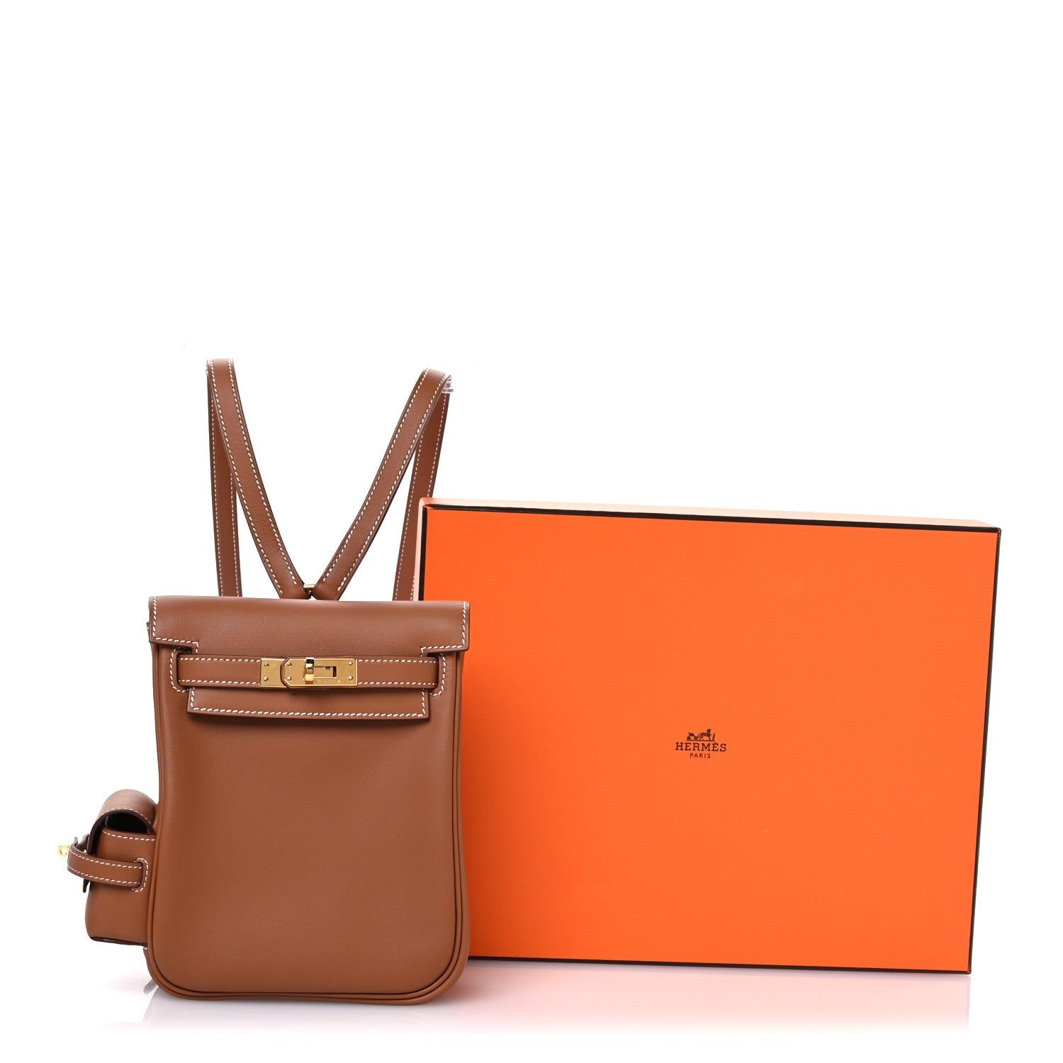 Hermes Swift Kelly Jump Backpack Gold 11 of 11