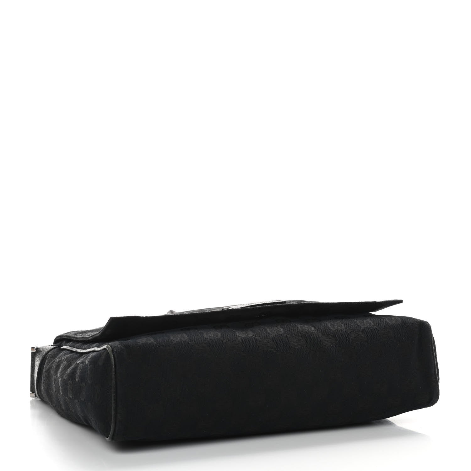 Gucci Monogram Small Flap Messenger Bag Black 3 of 9