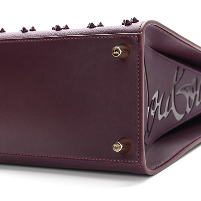 Christian Louboutin Calfskin Spikes Loubinthesky Medium Paloma Merlot 10 of 10