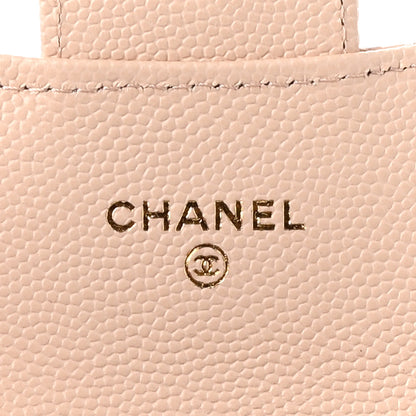 Chanel Caviar Quilted Flap Card Holder Wallet Beige 6 of 8