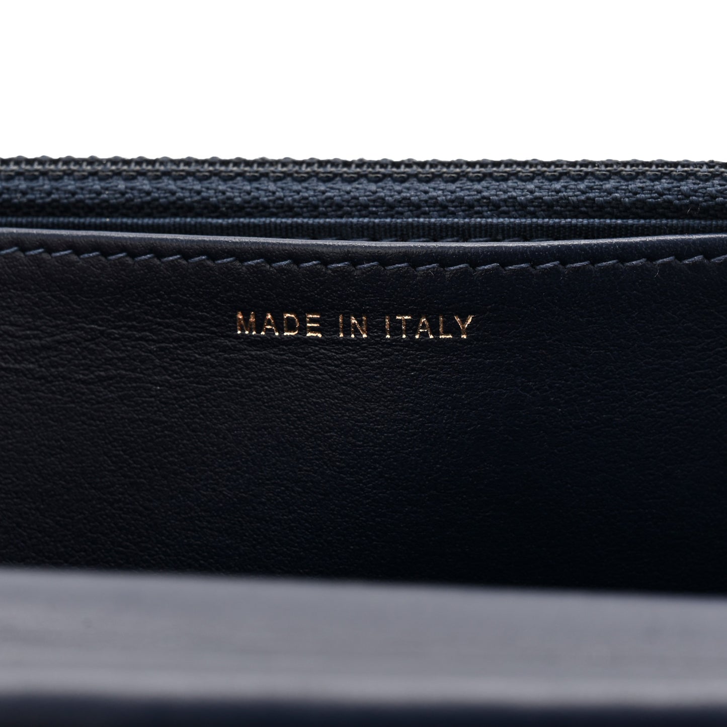 Caviar Quilted Boy Wallet On Chain WOC Navy
