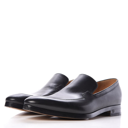 Gucci Calfskin Mens Hyland Loafer 7.5 Black 3 of 9