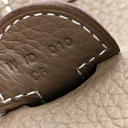 Hermes Taurillon Clemence EVELYNE III PM Etoupe 7 of 11