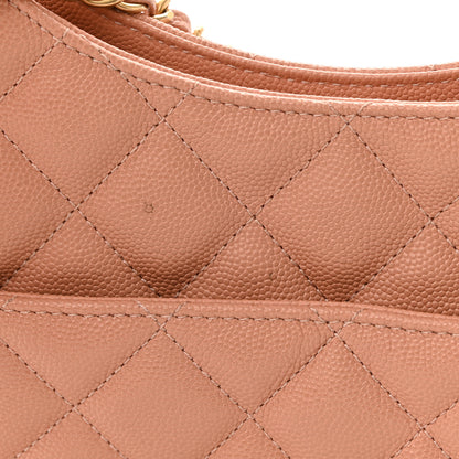 Chanel Caviar Quilted Wavy CC Hobo Beige 13 of 13