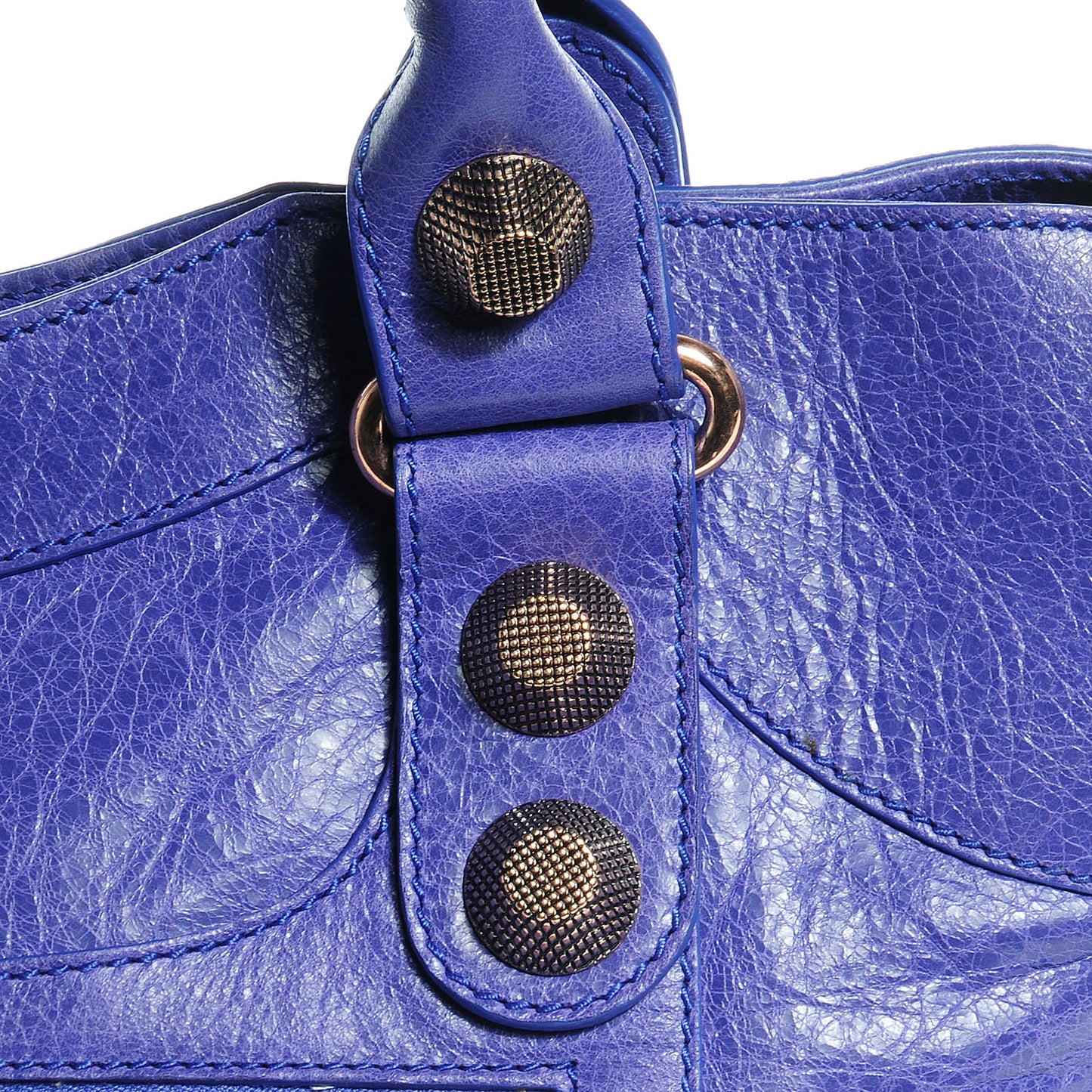 Agneau Giant 21 Rose Gold Hardware City Bleu Lavande