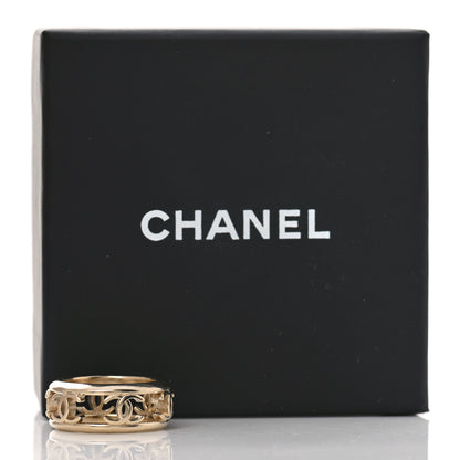 Chanel Metal Chain CC Ring 7 Golden 5 of 5
