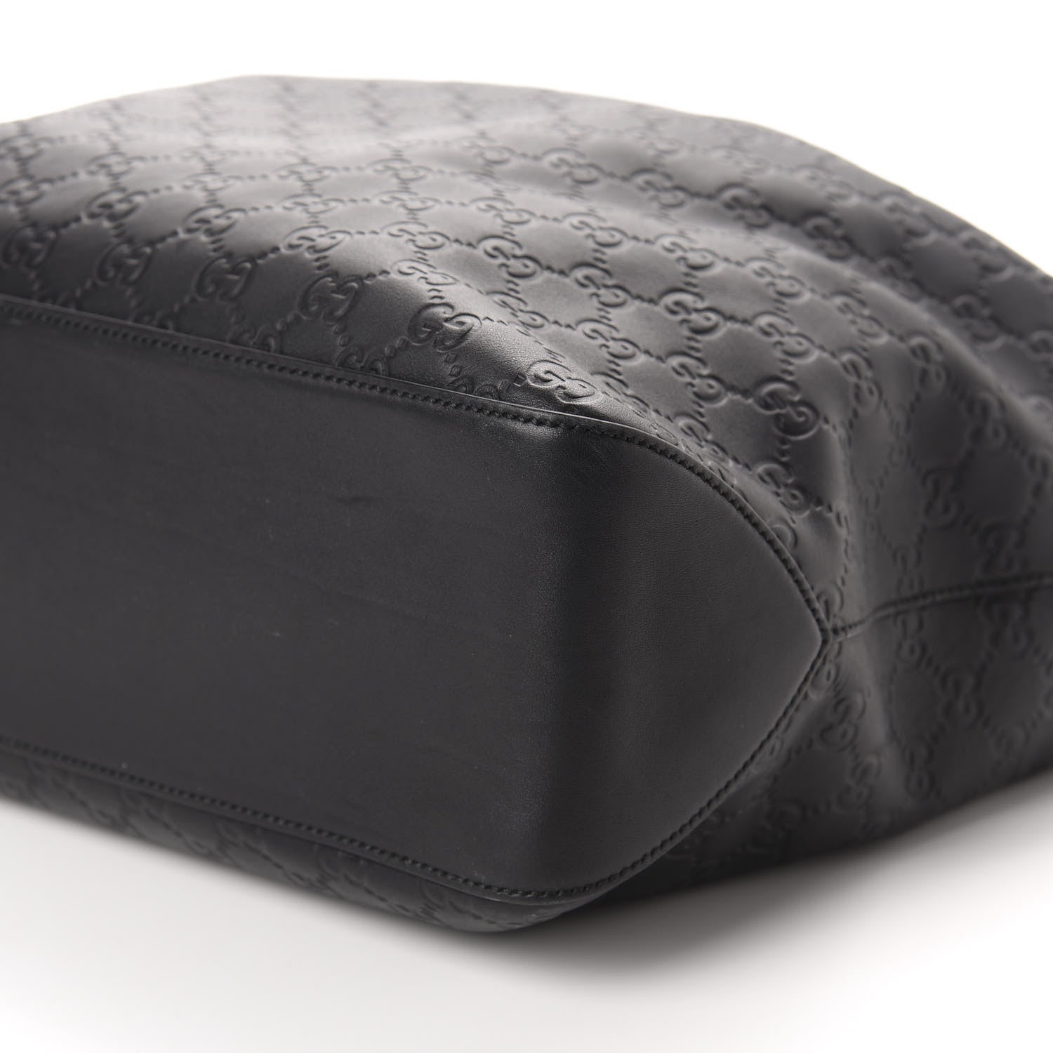 Gucci Guccissima Signature Large Linea A Hobo Black 7 of 10