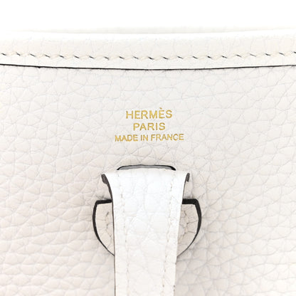 Hermes Taurillon Clemence Amazone Evelyne TPM New White 6 of 12