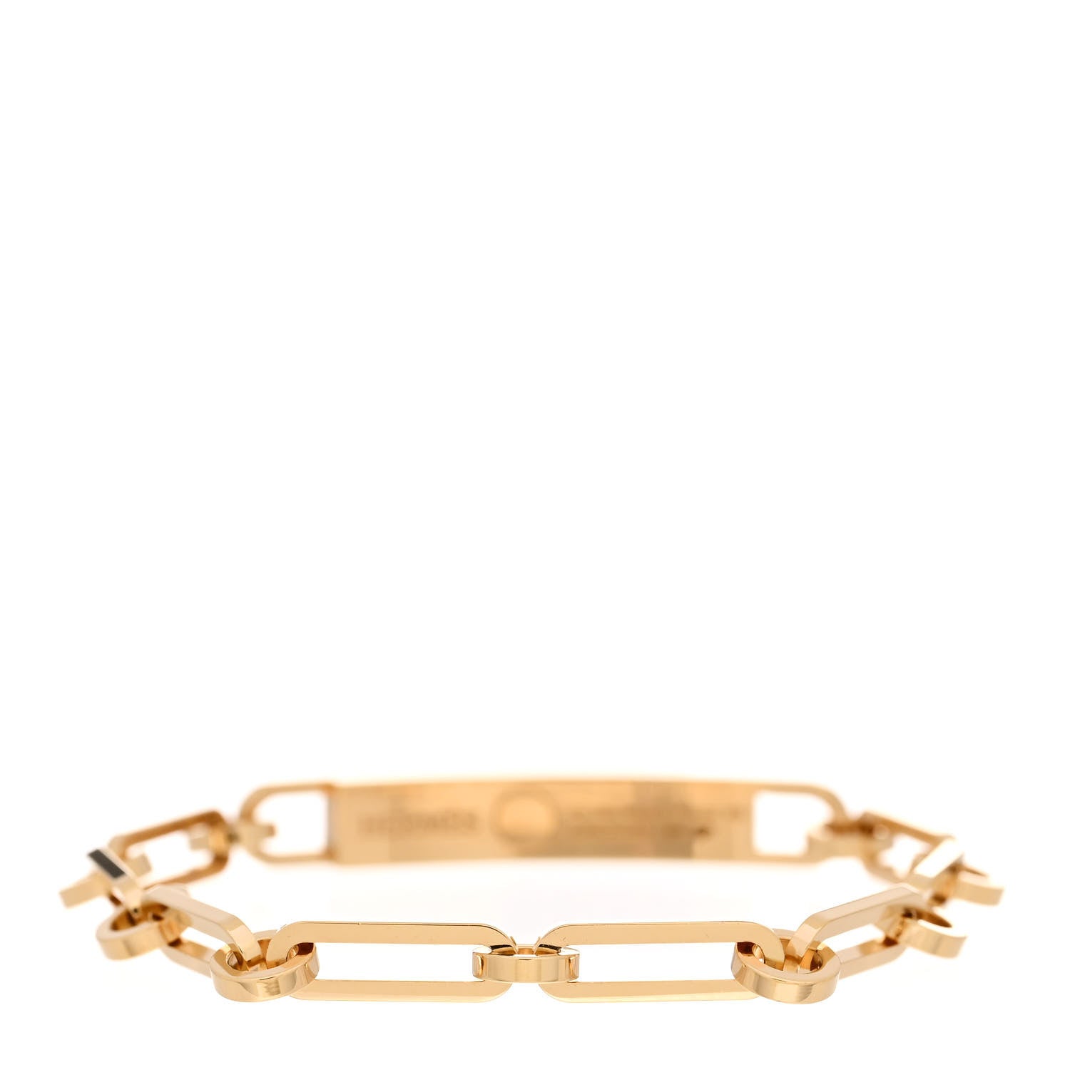 Hermes 18K Yellow Gold Diamond Pave PM Kelly Chaine Bracelet XS 2 of 5
