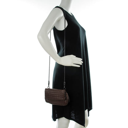 Bottega Veneta Nappa Intrecciato Small Chain Crossbody Ebano 2 of 8