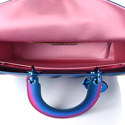 Christian Dior Metallic Iridescent Calfskin Large Judy Chicago Lady Art Multicolor 6 of 11