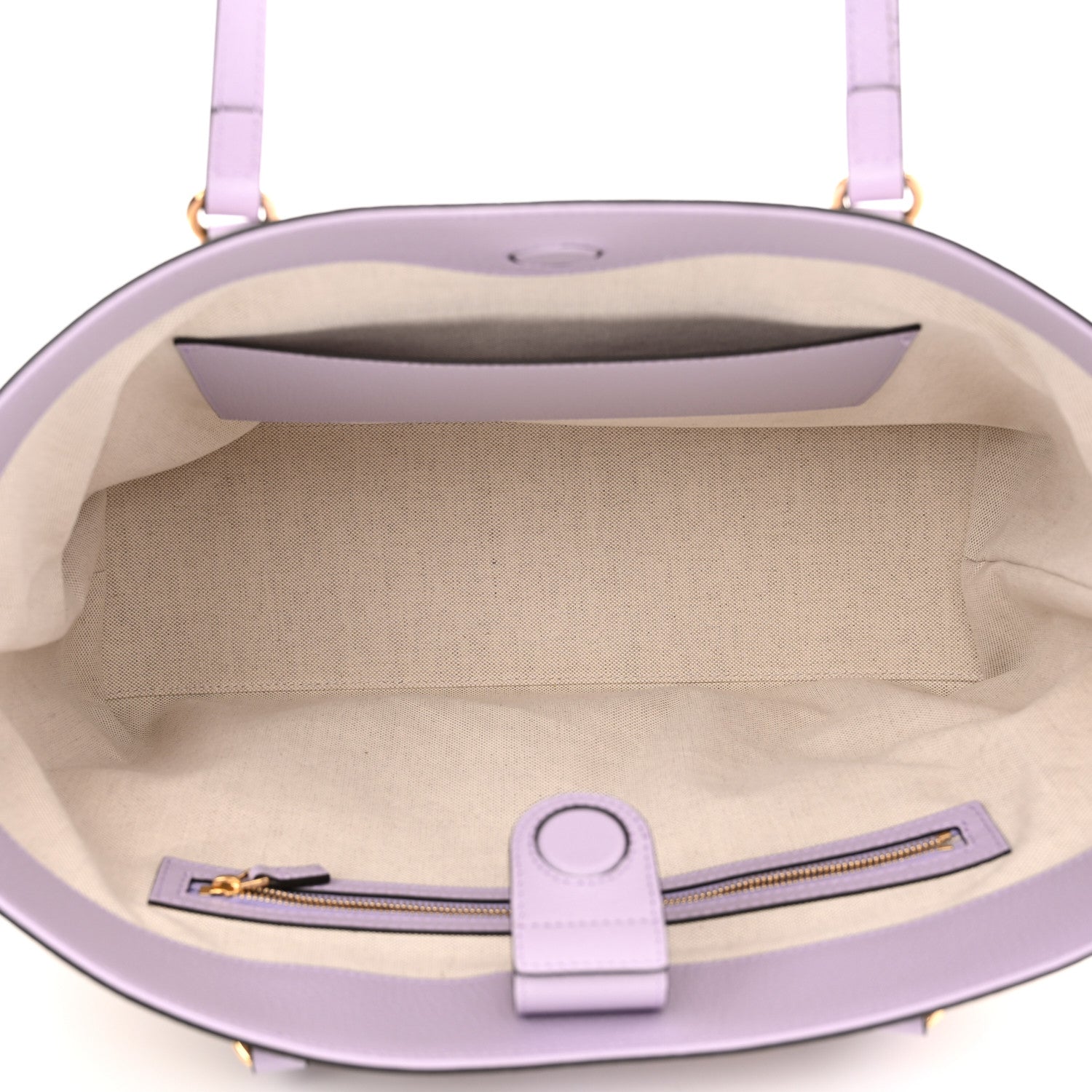 Gucci Monogram Jumbo GG Textured Dollar Calfskin Medium Ophidia Shopping Tote Beige Lapis 5 of 11