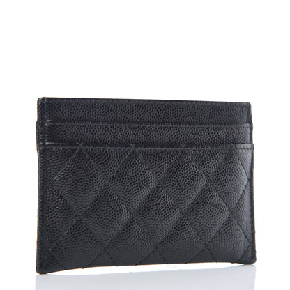 Chanel Caviar Quilted Boy Card Holder Black 3 of 9